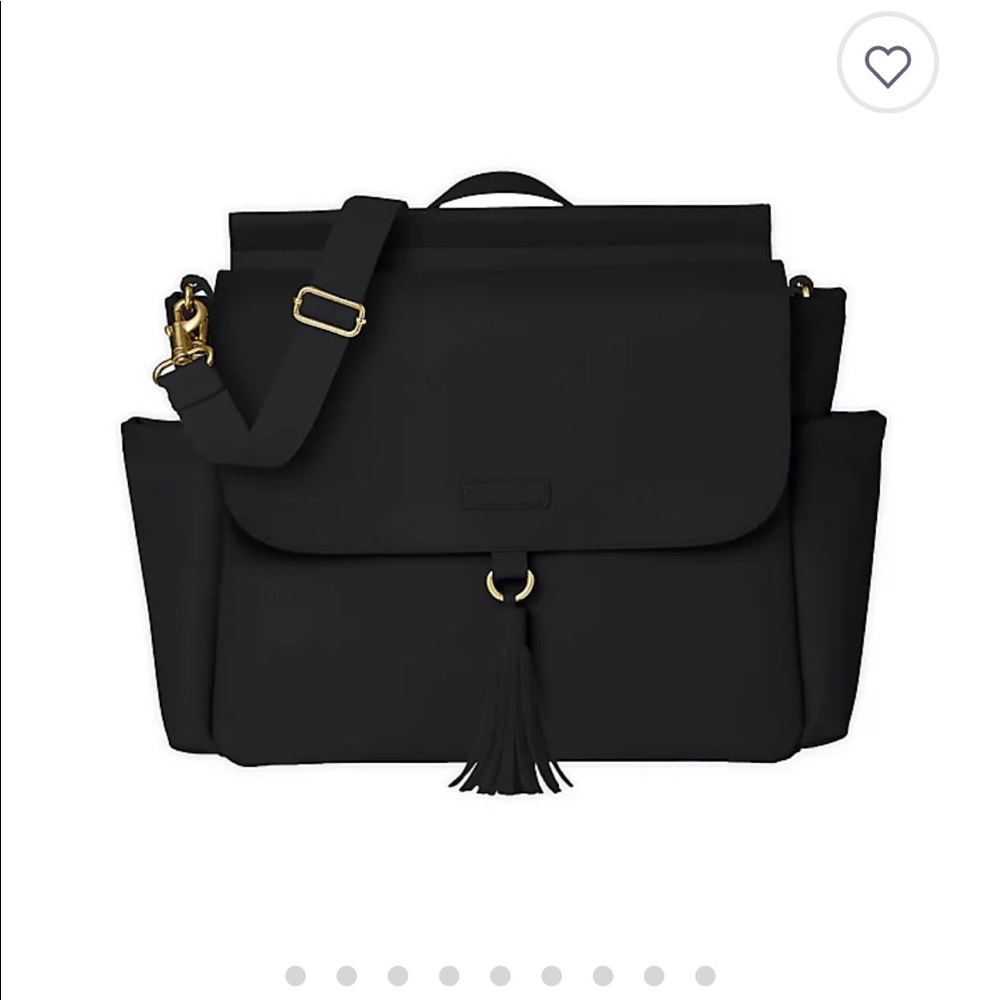 SKIP*HOP® Greenwich Convertible Diaper Backpack in Black/Gold